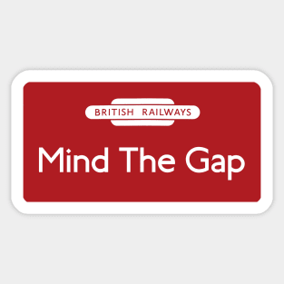 Mind The Gap Sticker